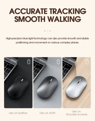 BT4.0 Wireless Mouse: Rechargeable USB Charging Silent 2.4GHz Wireless Mouse