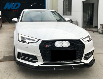 ABT Phong cách sợi carbon mặt trước spoiler cho 2017-2018 Audi A4 S-Line S4