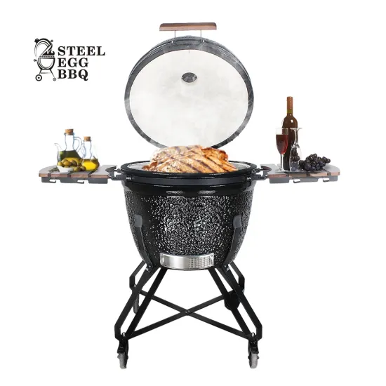SEB KAMADO Cypress 26inch Ceramic Charcoal Outdoor Black Green Egg bbq Kamado 26 inch