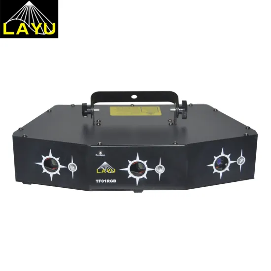 LAYU 3-Head Laser Disco Light for Stage, Show, Nightclub, and Dance Room