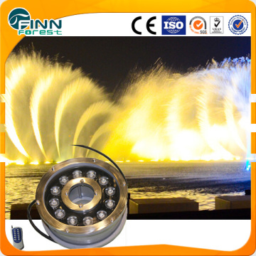 Diameter 180mm 12w 1'' use water fountain led music color change light