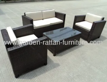 Outdoor Wicker Patio Garden Furniture Sofa Chair Small Knock Down Sets 