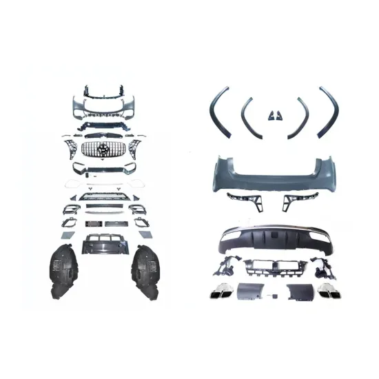 GLS X167 2020 Body Kit Conversion to GLS63 Model - Front Bumper Grille and Lower Guard for Mercedes Benz
