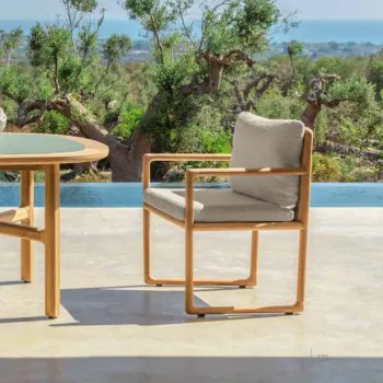 WESOME Outdoor Patio Garden Teak Furniture Dining Chair
