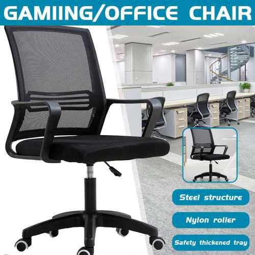 Swivel Chair Mesh Office Computer Chair Wheels Office Chair Executive Chair Ergonomic Mechanism Synchronized Height Adjustable