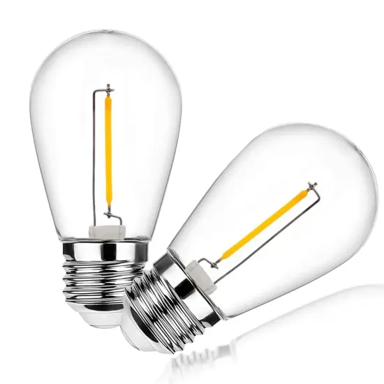 Ready to Ship S14 1W Plastic LED Bulb 220V 2700K for Garland Festoon String Lights