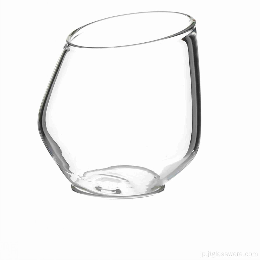 透明なパイレックスガラスワインカップ