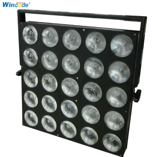 25Pcs 10W LED RGB Color TV Matrix Beam Stage Light 5x5 4-in-1 LED Wash Matrix Blinder for Stage Party DJ