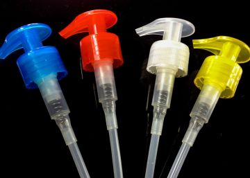 Colorful Plastic Pp 28 / 410, 28 / 415 Lotion Dispenser Pump For Hand And Body Lotions