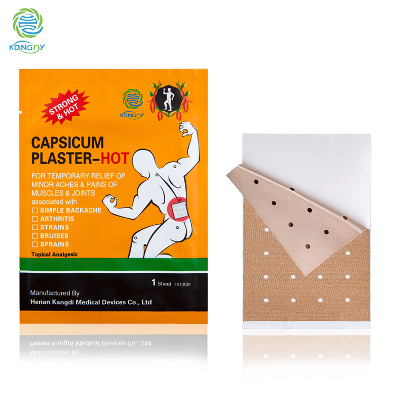 KONGDY Hot Sale Body Care Product 7*10cm Hot Capsicum Pad 30 Pieces/Lot Pain Patch for Rheumatoid Arthritis Shoulder Joint Pain