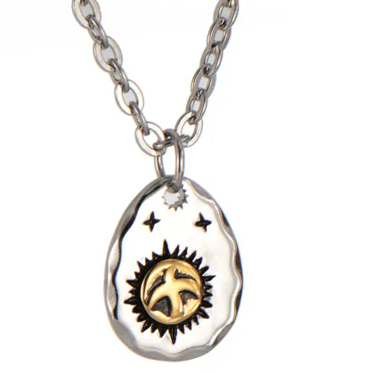 Best Sale Stainless Steel Phoenix Firebird Pendant Necklace