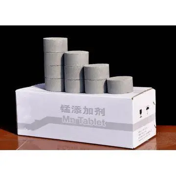 Purity Mn75%-80% Manganese Metal Additive Tablets