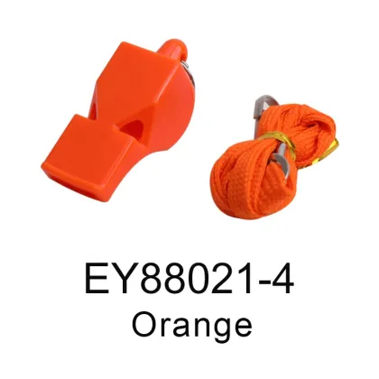 High Quality Plastic Fox Referee Whistle with Lanyard Safety Whistle