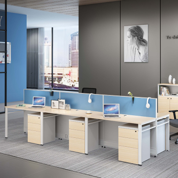 Modular T Shape Aluminium Alloy Open Space Office Furniture Workstation