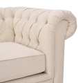 Sala de estar de alta qualidade Nodric Soft Tecido Couch de Veludo Chesterfield Tufted Pull Button Sofa