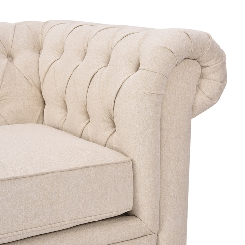 Salon de haute qualité Sofricic Tissu Soft Tissu Velvet Chesterfield Tinfted Tirt Bouton Pull Sofa