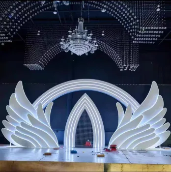 Ironwork Wings Wedding Stage Background Decorative Piece