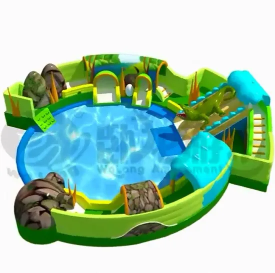 City playing water park waterproof giant slide inflatable pool commercial slip slide