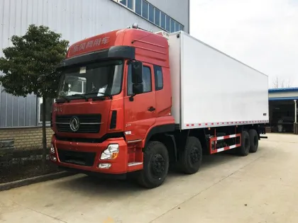 59cbm 8x4 China new dongfeng thermo king 20ft thermo king refrigerator cold chain truck