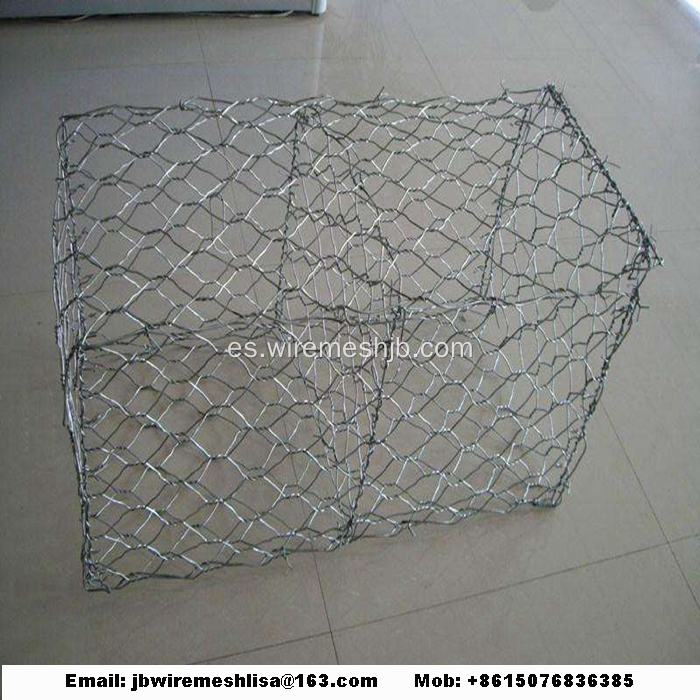 Caja hexagonal galvanizada en baño de calor de Gabion
