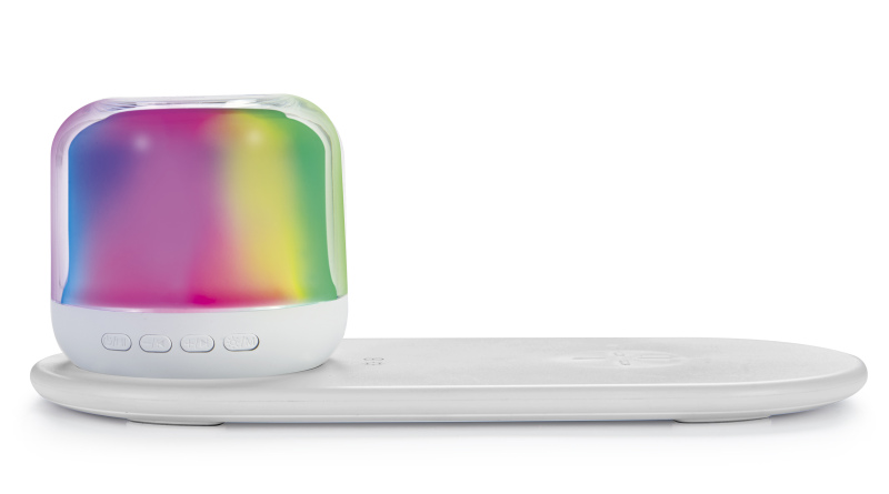BT 5.0 Touch Led Night Light Wireless Portable Bluetooth Speaker Plastic Active RGB Player