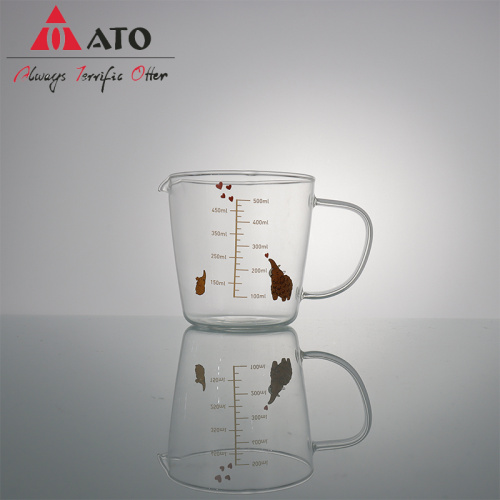 Milk juice drink cup High borosilicate heat-resistant glass