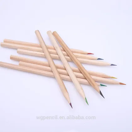 Natural wood colored pencils/12 colored pencil with burlywood pencil body