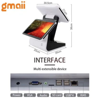 Smart touch screen electronic cash register cashier machine