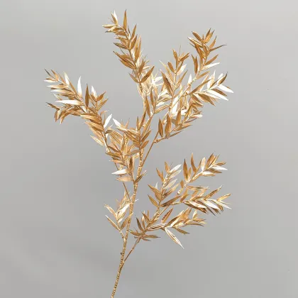 Golden Leaf Artificial Plant Bouquet for Events and Christmas Decor