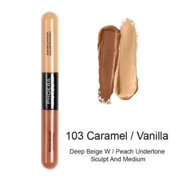 PHOER Brighten Skin Color Double Head Concealer Liquid 5 Color Long Oil Control Liquid Foundation TSLM2
