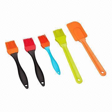 Silicone Basting Brushes with PP Handle, Sized 20 x 4cm