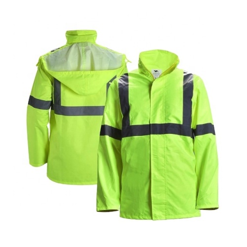 100% Polyester 300d Oxford Hi Vis Regenkleidung