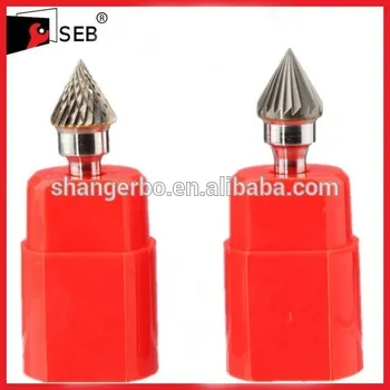 CH-1624 Tungsten Carbide burrs with hardened steel shanks