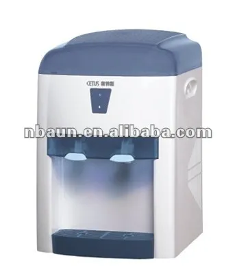Desktop cold and hot water dispenser
