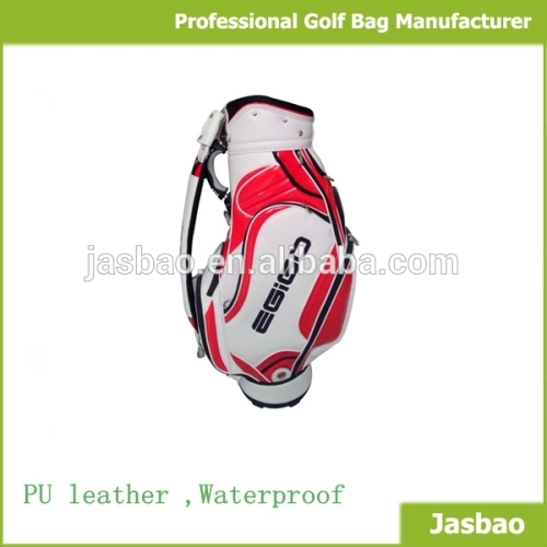 Custom Leather Golf Caddie Bag & Golf Cart Bag, High Quality Custom