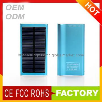 Custom made free logo for iphone solar charger,Li-polymer solar power