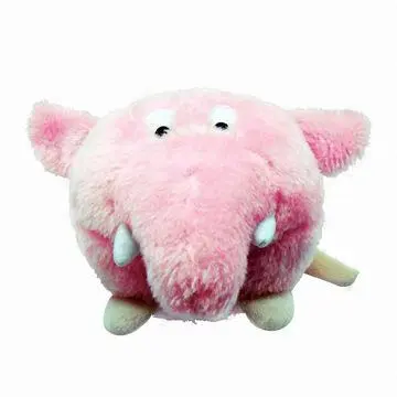 Squeaky plush pet toy