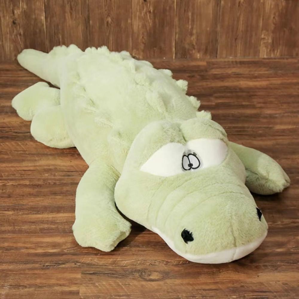 Animal en peluche de crocodile en peluche verte