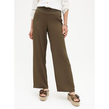 ladies brown casual trousers