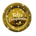 Placa de papel de fiesta Feliz Cumpelaños