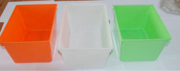 Colorful plastic food storage container