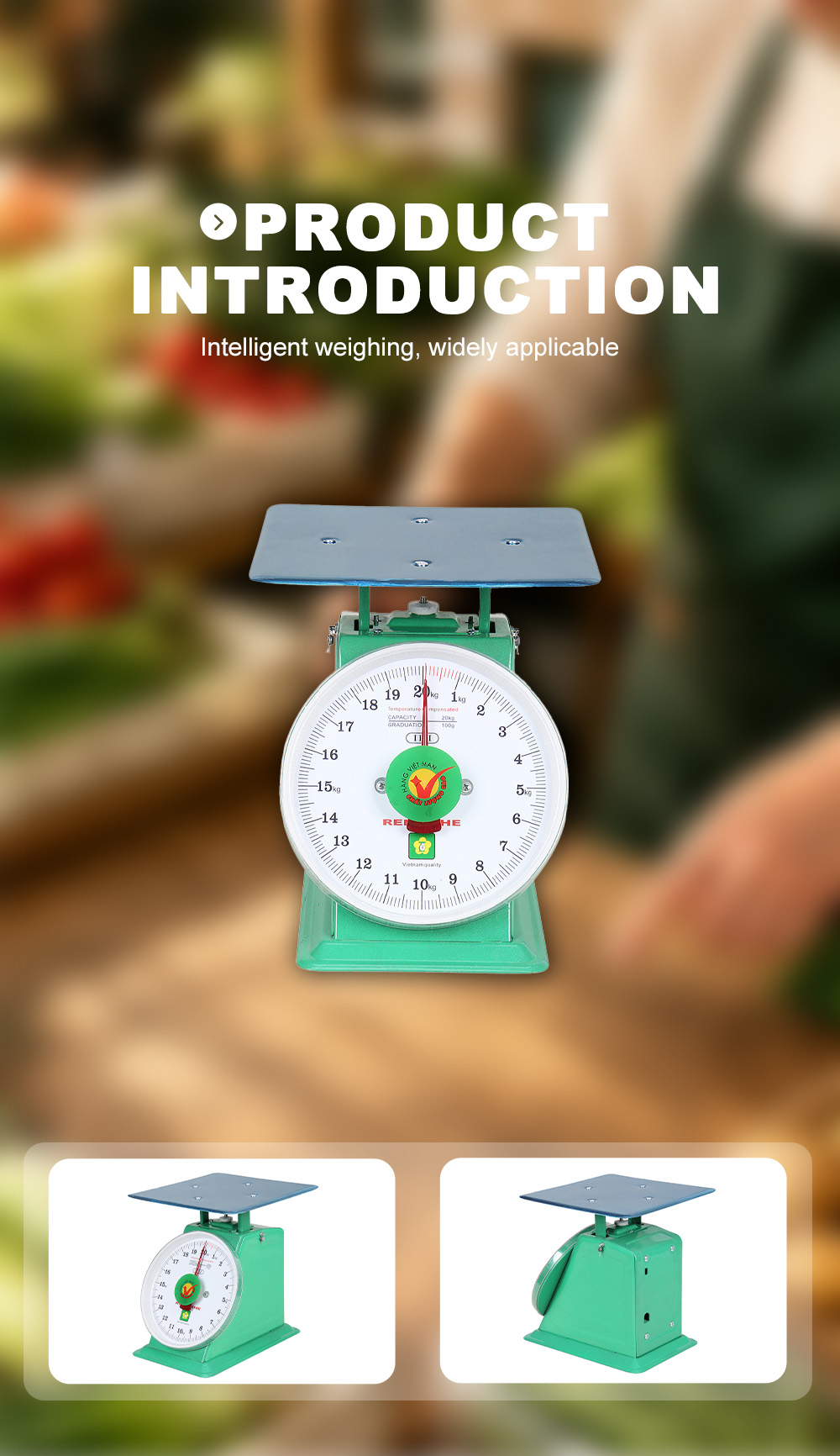 RH‑020 20Kg Mechanical Scale With Stainless Flat Platform X