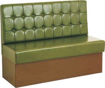Hot Sale Modern Custom Green Leather Restaurant Furniture Booth Seating Chairs & Sofas