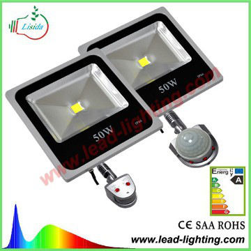 Led flood light with pir, Integrated flood light with thin appearance