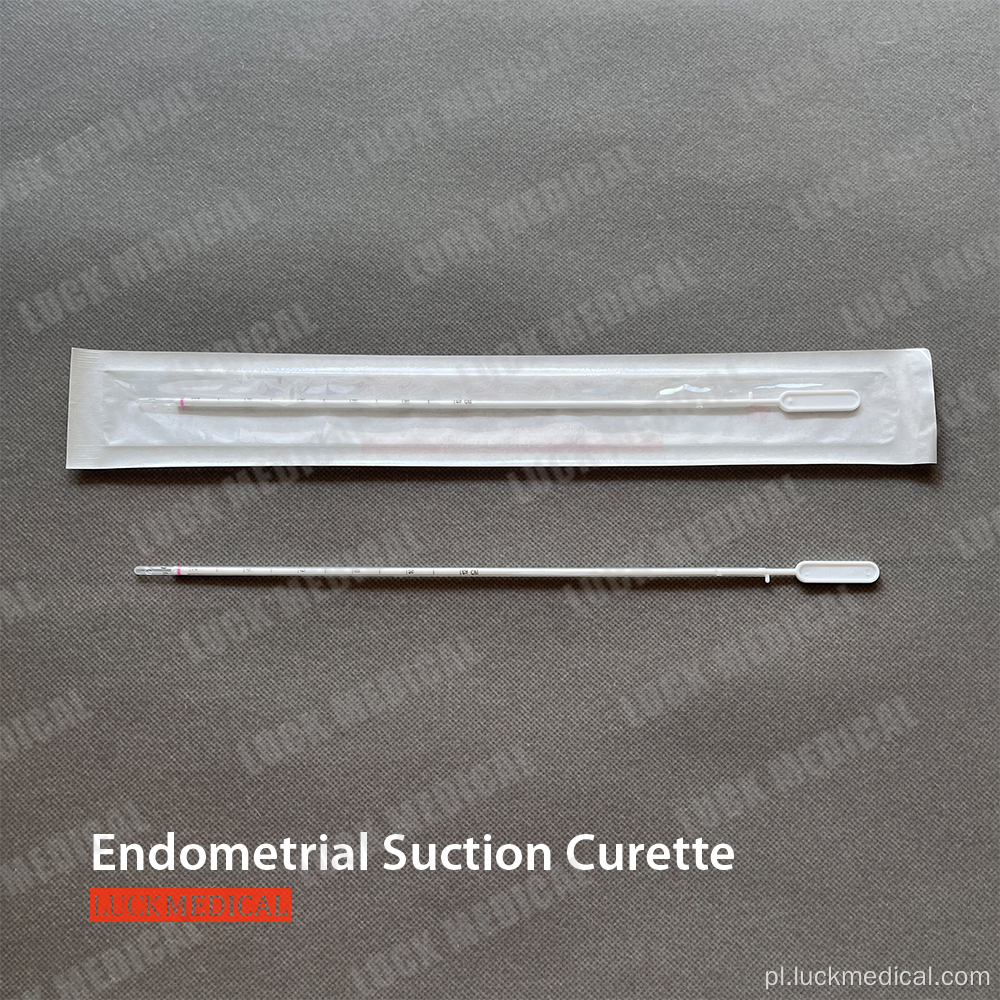 Ginekologiczne endometrium cewnik ssący plastik