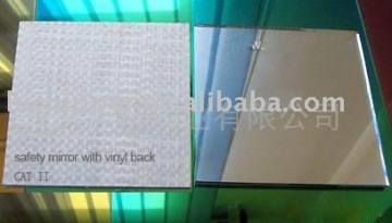 safety mirror with vinyl backing
