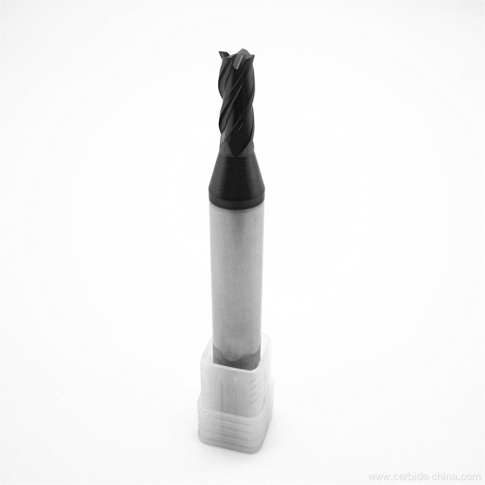 HRC65 4 Flute Tungsten Carbide Endmill For Steel