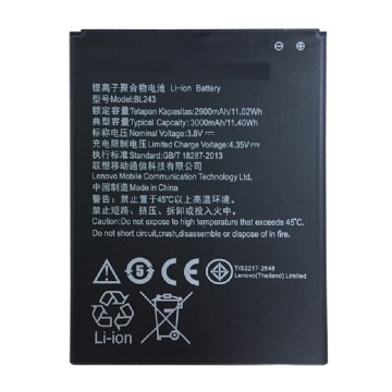 BL243 Battery For Lenovo Lemon K3 Note Battery K50-T5 A7000 A5500 A5600 A7600 Batteries