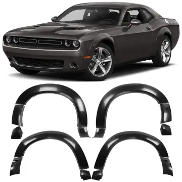 Unpainted Black PP Fender Flares for Dodge Challenger 2015-2023
