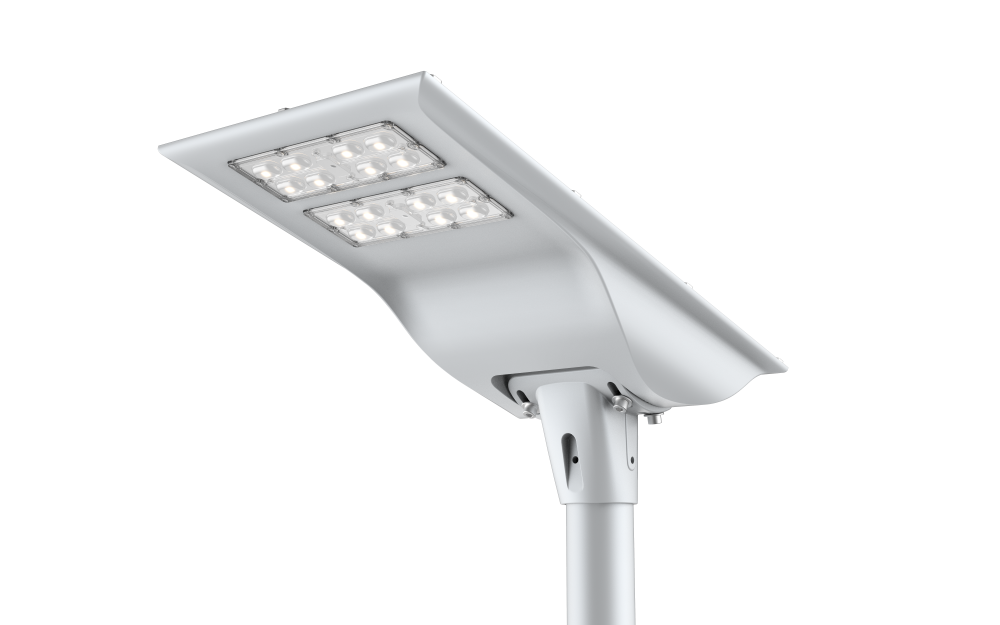 Dos filas White White Solar Waterproof Garden Street Light